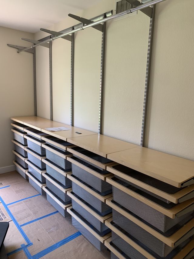 Shelf Installation by Construction Hub in Los Angeles