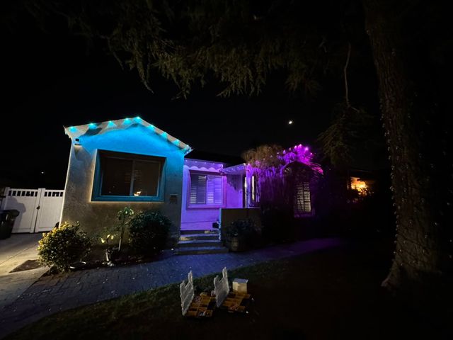 Holiday Light Installation by Construction Hub in Los Angeles